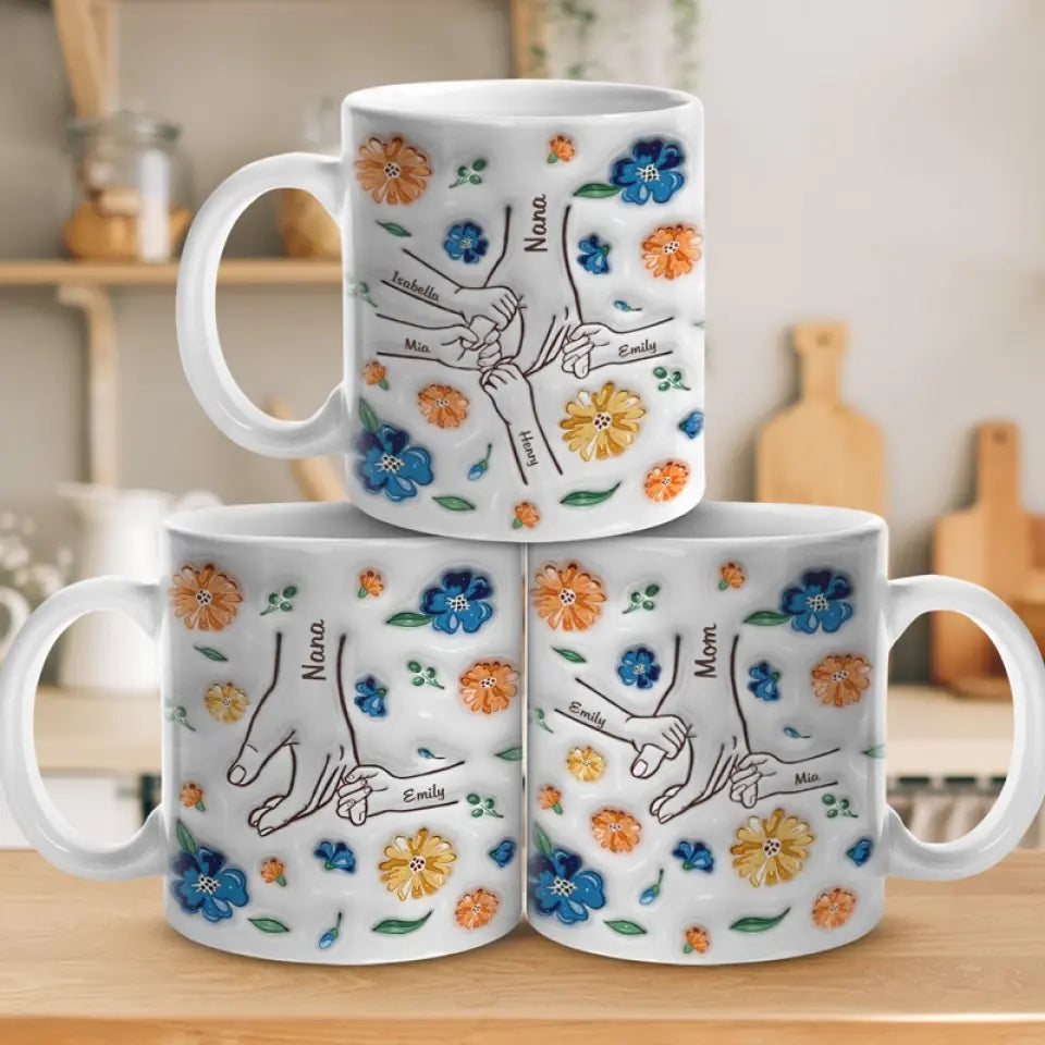 3D yksilöllinen perhe muki
