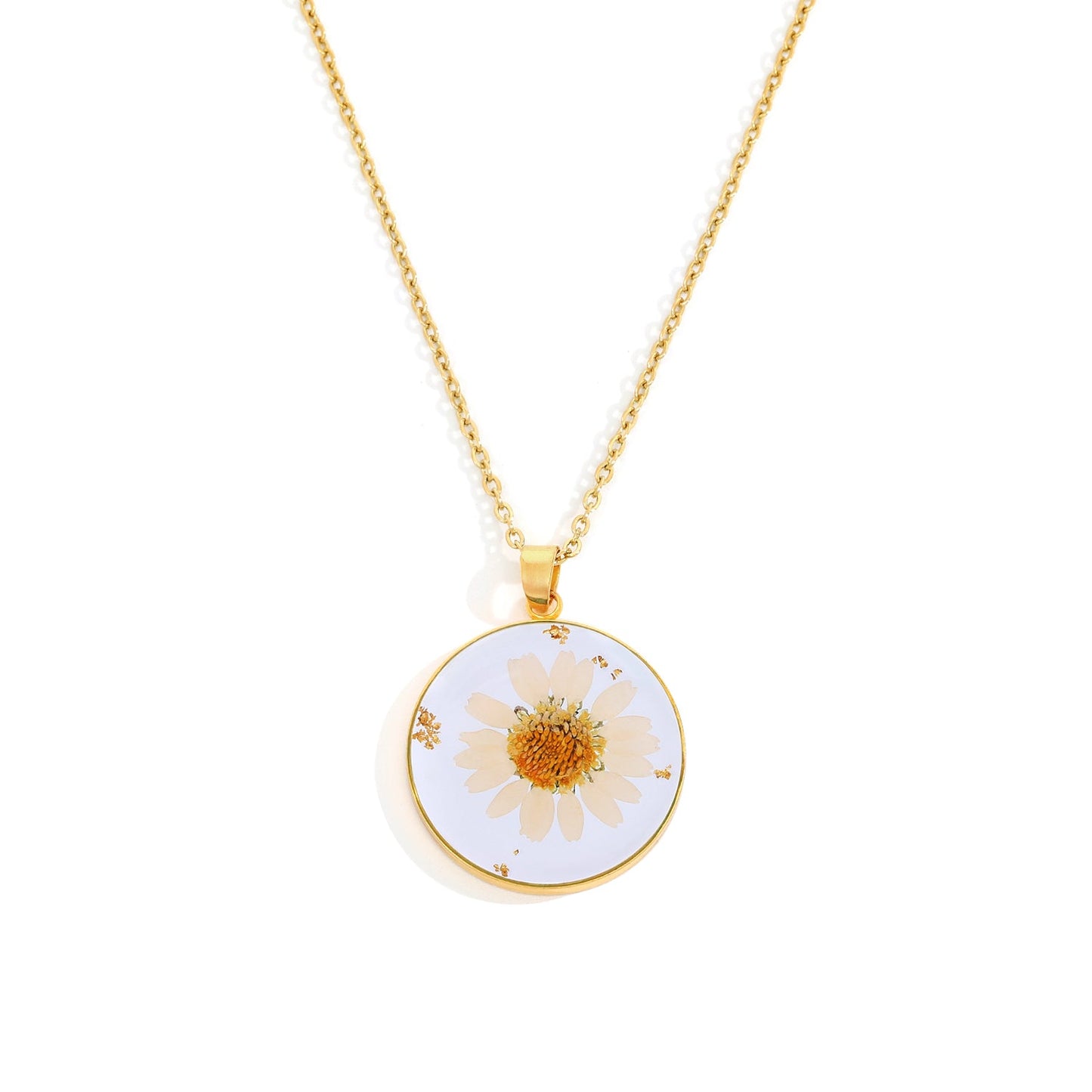 Birth month flower necklace