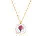 Birth month flower necklace