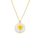 Birth month flower necklace