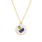 Birth month flower necklace