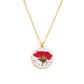 Birth month flower necklace