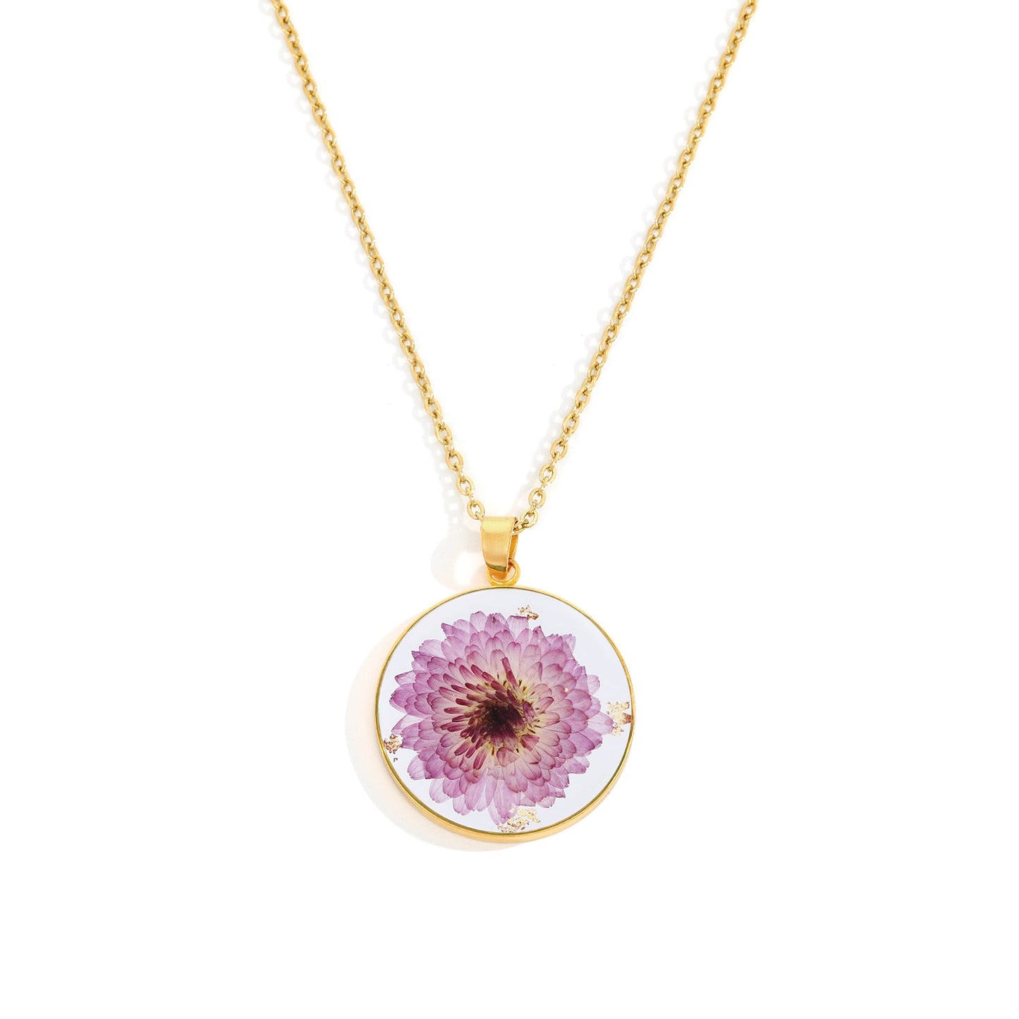 Birth month flower necklace