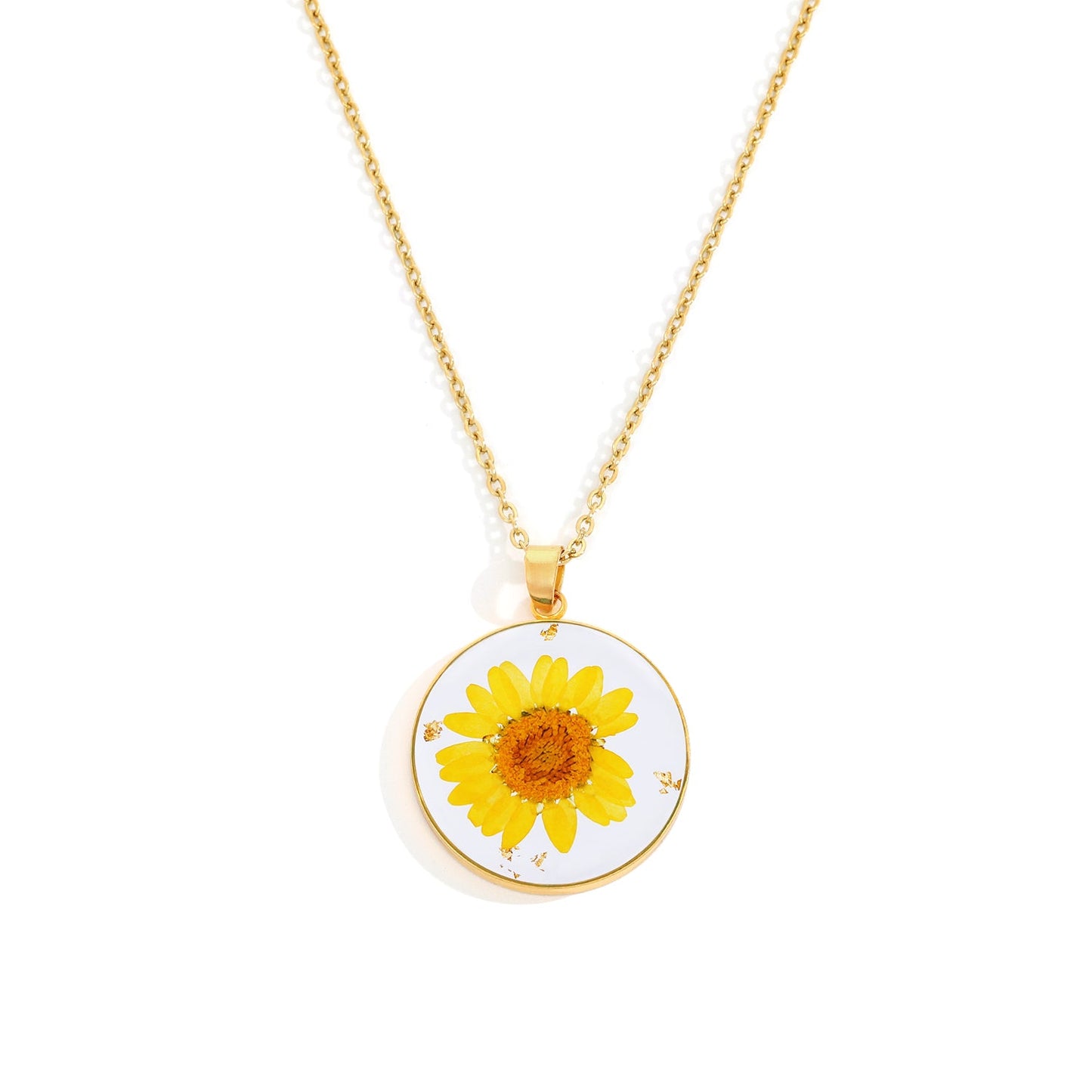 Birth month flower necklace