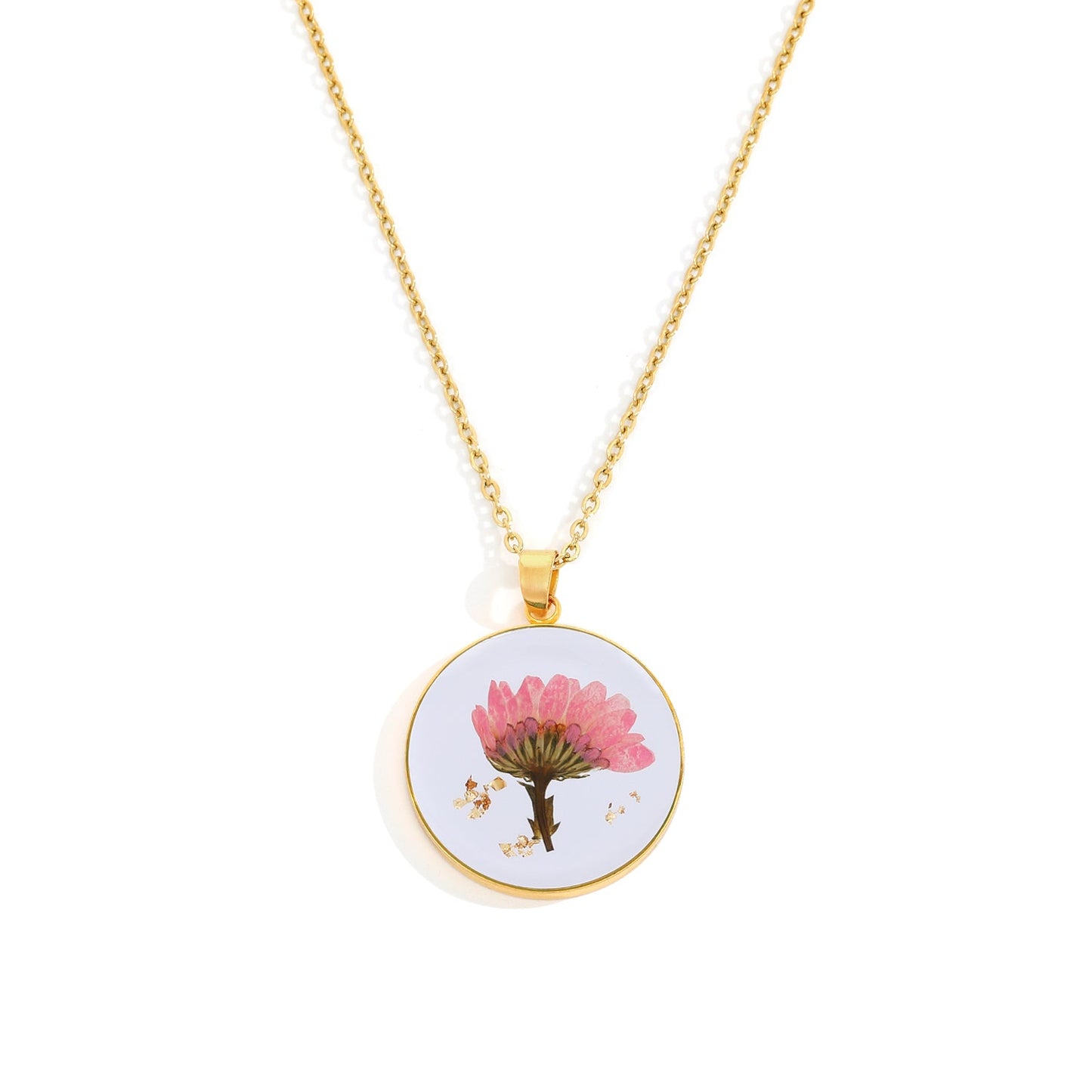 Birth month flower necklace