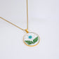 Birth month flower necklace