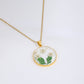 Birth month flower necklace