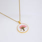 Birth month flower necklace