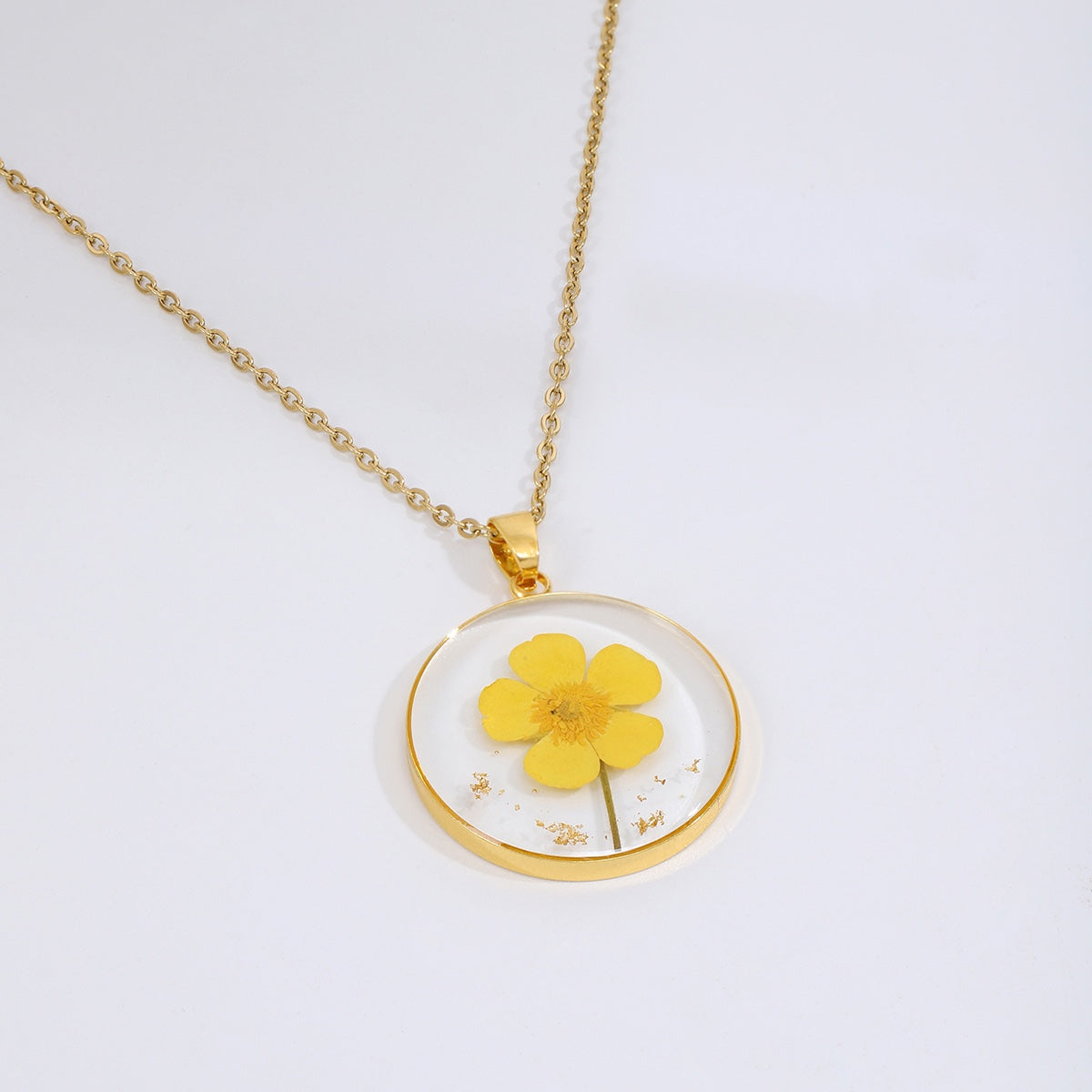 Birth month flower necklace